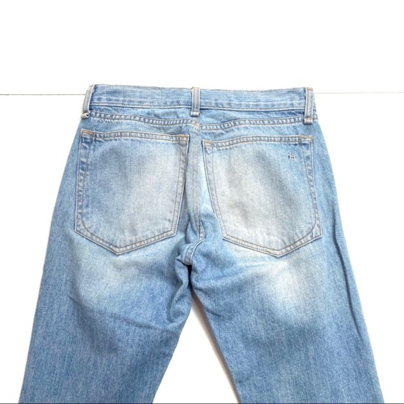 RAG & Bone Convoy Moto Ripped Distressed Skinny Jeans in light Washed - Picture 5 of 9